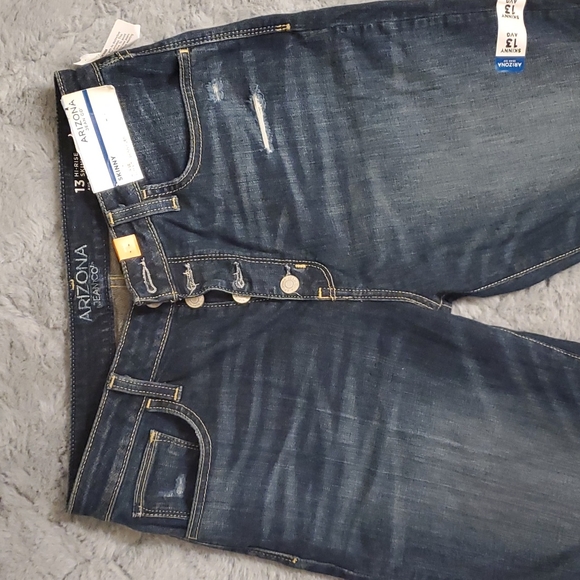 Arizona Distressed Jeans size 13 - Picture 3 of 4